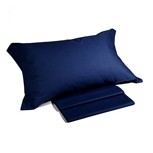 Il Filo BeeYourHome – Juego de sábanas + 2 fundas de almohada para cama de matrimonio (bajera con esquinas 180 x 200 x 25 cm) de puro algodón 100 % fabricado en Italia
