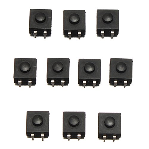ILS - 10 Piezas del Interruptor Dip PCB Mini Enclavamiento táctil Tacto Push Button 12x12x9mm