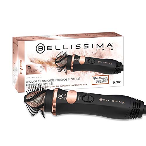 Imetec Bellissima My Pro Miracle Wave GH19 1100 - Cepillo de aire moldeador, crea ondas suaves y naturales con un calor que respeta el cabello, rotación automática Imetec Bellissima My Pro Miracle Wave GH19 1100 - Cepillo de aire moldeador, crea ondas suaves y naturales con un calor que respeta el cabello, rotación automática