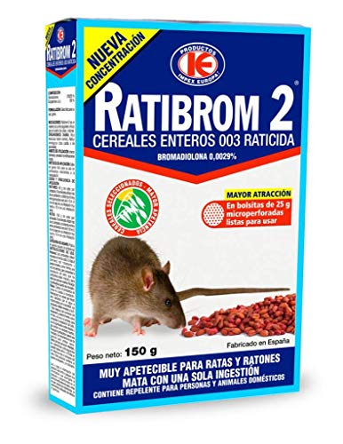 IMPEX EUROPA Ratibrom 2 Cereales raticida 150 g, Rojo