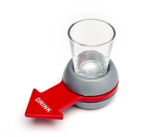 Interesting® Spinning spin-La-Shot Shot Glass potable regalo de la novedad del juego Regalado Box