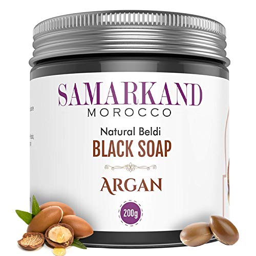 Jabón Negro Marroquí con Aceite de Argán Bio 100% Puro Natural Beldi para Hammam - El Original de Marruecos 200 gr Jabón Negro Marroquí con Aceite de Argán Bio 100% Puro Natural Beldi para Hammam - El Original de Marruecos 200 gr