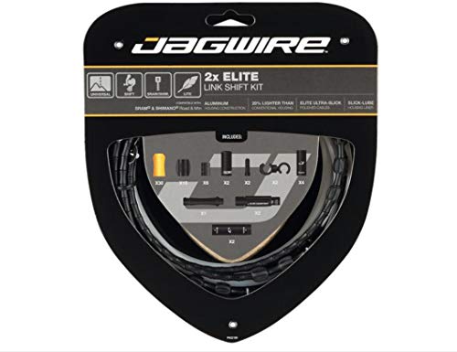 Jagwire 2X Elite Link Shift Kit de Tubos y Cables de Cambio para Adultos, Unisex, Negro, Talla única