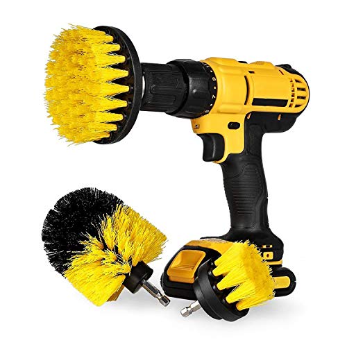 JINYJIA Cepillo de Taladro, 3 Piezas Kit de Limpieza del Cepillo de Fregado uso Múltiple para Baño, Azulejo de Piscina, Pisos, Cocina, Automotriz - se Adapta a la Mayoría de los Taladros JINYJIA Cepillo de Taladro, 3 Piezas Kit de Limpieza del Cepillo de Fregado uso Múltiple para Baño, Azulejo de Piscina, Pisos, Cocina, Automotriz - se Adapta a la Mayoría de los Taladros