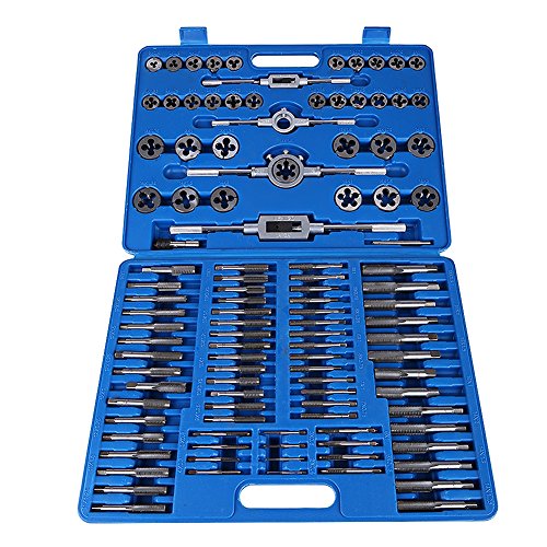 Juego de Terrajas y Machos, 110pcs M2-M18 Profesional Grifos y Matrices para Trabajo Pesado con Caja de Almacenamiento de Llave Juego de Terrajas y Machos, 110pcs M2-M18 Profesional Grifos y Matrices para Trabajo Pesado con Caja de Almacenamiento de Llave
