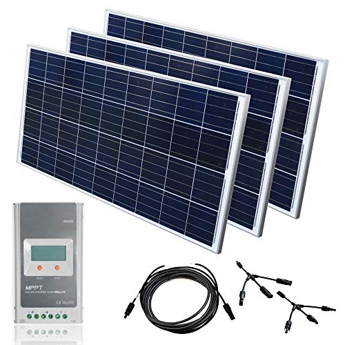 Juego solar de 12 V sistema solar MPPT regulador de carga Kit solar PV Módulo solar para caravana