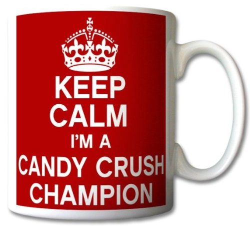 Keep Calm I'm A Candy Crush Champion Taza Regalo Retro
