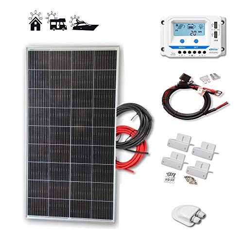 Kit 150W ECO 12V panel solar placa monocristalina células PERC de alta eficiencia