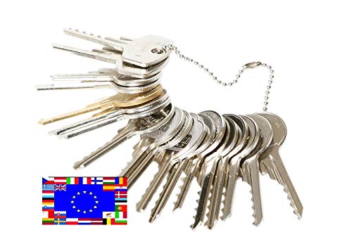Kit de 15 llaves bumping Bump-Keys para cerraduras de serreta - España Kit A -