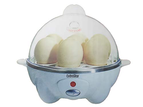 Kit de cocedor de huevos hervidor a vapor para cocinar huevos, pan, verduras, 360 W, fácil rápido, máximo hasta 7 huevos