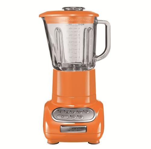 KitchenAid 5KSB5553ETG - Batidora de vaso, con capacidad del tazón de 0.75 l, 550 W, 220-240 V, color naranja