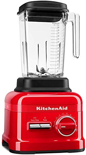 KitchenAid 5KSB6060H - Licuadora (2,6 L, Botones, palanca, 1,65 L, Batidora de vaso, Negro, Rojo, China)