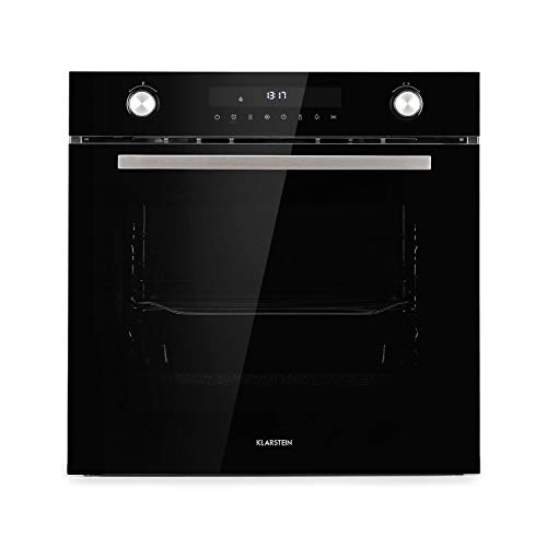 Klarstein Robuchon horno encastrable - clase: A+, 72 L, autolimpieza, 3200 W, 30-250 °C, 11 funciones, descongelación, calor en 2 zonas, ventilación, grill pirólisis, 5 alturas para bandejas, negro Klarstein Robuchon horno encastrable - clase: A+, 72 L, autolimpieza, 3200 W, 30-250 °C, 11 funciones, descongelación, calor en 2 zonas, ventilación, grill pirólisis, 5 alturas para bandejas, negro