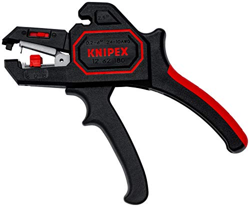 KNIPEX Pelacables autoajustable (180 mm) 12 62 180 SB (cartulina autoservicio/blíster)
