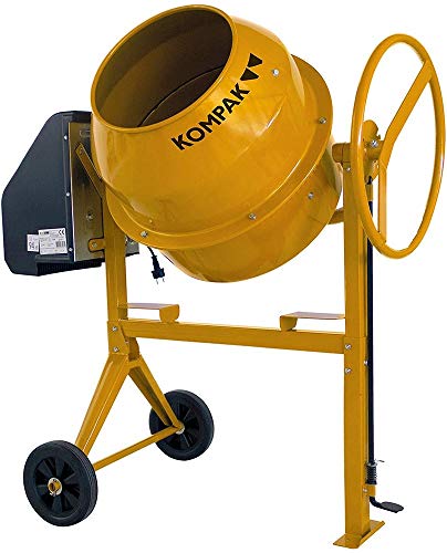 Kompak KP-HK136 - Hormigonera (125 L), color amarillo