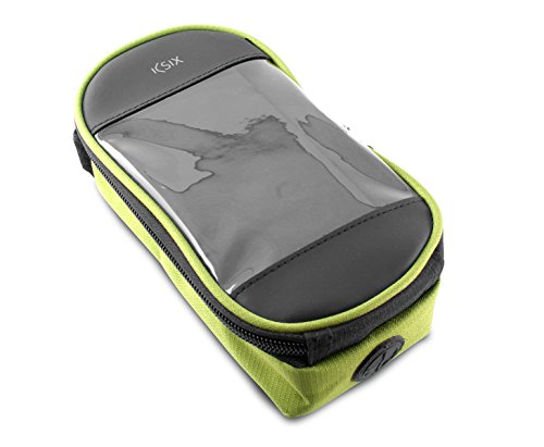 Ksix BXBIBAG02V - Bolsa Transparente para Smartphone, hasta 5.5 Pulgadas, Color Verde