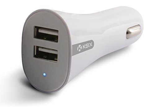 KSIX BXCRU3 - Adaptador de coche dual (USB, 3400 mAh)