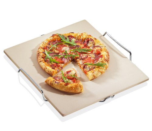 Küchenprofi 1086000000 - Piedra para Pizza con Base (38 x 35 cm, 5 x1 cm)