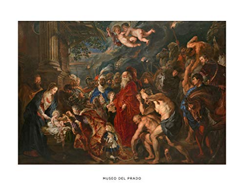 Lámina del Museo del Prado "La adoración de los Magos-Rubens"