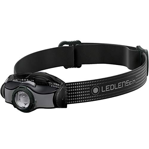 Led Lenser MH3 - Linterna (Linterna con cinta para cabeza, Negro, Gris, Policarbonato, Polimetilmetacrilato (PMMA), IP54, 2 m, 1 lámpara(s))