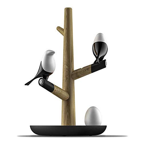 LHQ-HQ Sensor de Movimiento LED Recargable Tabla Escritorio de la Noche Dormitorio lámpara lámparas Lucky Bird Urraca Estilo Chino USB