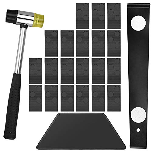 LYTIVAGEN 23 PCS Kit de Suelo Laminado kit de Instalación de Suelos de Madera Laminada con Bloque de Rosca Barra de Tracción Mazo 20 Espaciadores para Instalación de Pisos Armados y Parquet LYTIVAGEN 23 PCS Kit de Suelo Laminado kit de Instalación de Suelos de Madera Laminada con Bloque de Rosca Barra de Tracción Mazo 20 Espaciadores para Instalación de Pisos Armados y Parquet