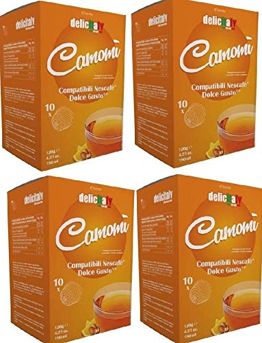 Manzanilla con Miel y Naranja 64 Cápsulas Compatibles Dolce Gusto Infusiones Manzanilla con Miel y Naranja 64 Cápsulas Compatibles Dolce Gusto Infusiones