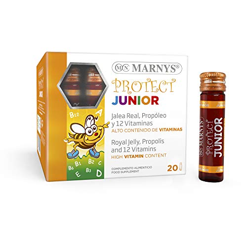 MARNYS Protect Junior Defensas para Niños con Jalea Real, Propóleo y 12 Vitaminas 20 Viales