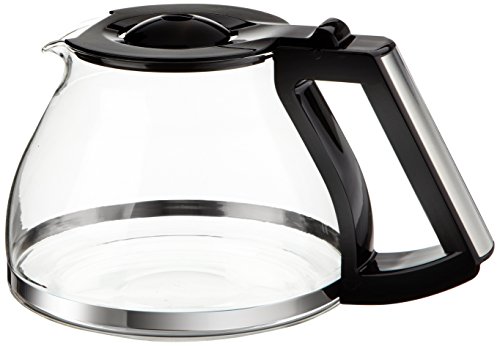 Melitta - Jarra de cristal para cafetera Look Deluxe 1011-06 o Timer 1011-08, color negro y acero