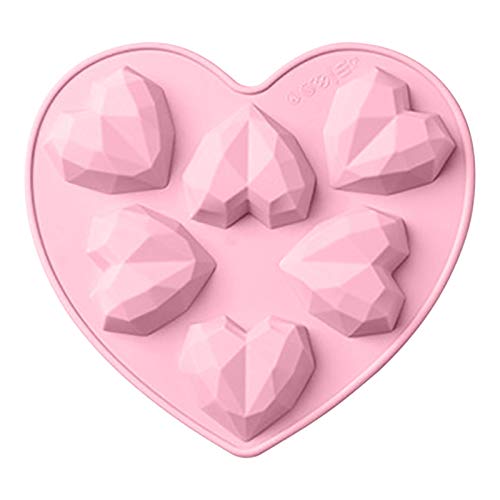 Molde De Silicona De Corazón - Corazón De Amor 3D, Molde De Chocolate Para Tarta De Silicona En Forma De Corazón, Para Dulces De San Valentín, Chocolate, Mousse, Gelatina, Pudín Para Hornear DIY