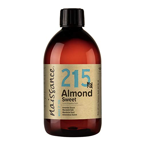 Naissance Aceite de Almendras Dulces n. º 215 – 500ml - 100% natural para humectar y equilibrar la piel, hidratar el cabello y todo el cuerpo.