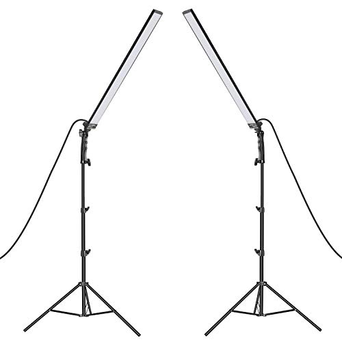 Neewer LED Luz Estudio Iluminación Kit - 2 Paquetes de Varita de Luz de Mano LED Video Luz Palos 5500K con Brillo Ajustable Soporte de Luz 2m para Retrato Fotografía de Producto Luz de Video Neewer LED Luz Estudio Iluminación Kit - 2 Paquetes de Varita de Luz de Mano LED Video Luz Palos 5500K con Brillo Ajustable Soporte de Luz 2m para Retrato Fotografía de Producto Luz de Video