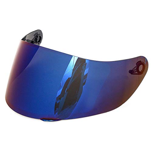 NO LOGO KF-Visor, Visera for AGV K3 K5 SV Casco de la Motocicleta Cubrir Partes de los vidrios por Agv K3 Sv K5 Casco de la Moto de la Cara Llena de la Lente (Color : Blue and Colorful)