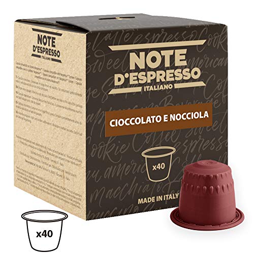 Note D'Espresso Cápsulas de Chocolate con Avellana - 40 x 7 g, Total: 280 g