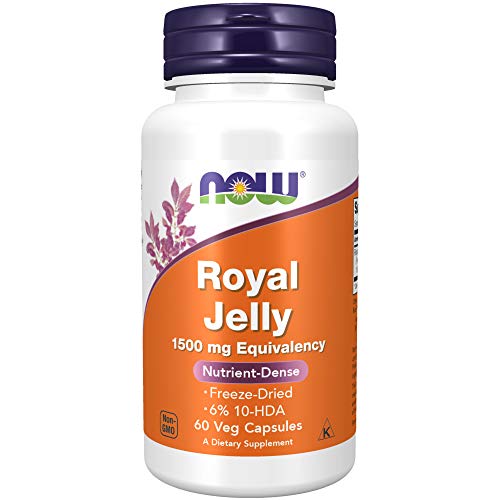 NOW Royal Jelly 6% 10-HAD 60 Cápsulas de Verduras 60 g