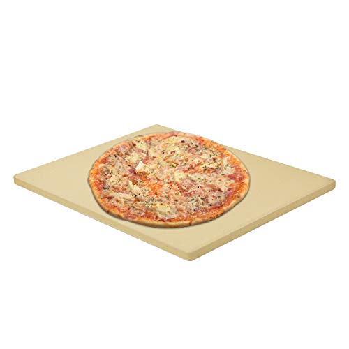 Onlyfire Piedra Pizza para Horno BBQ y Grill a Gas,cordierita ectangular （38 * 30cm）