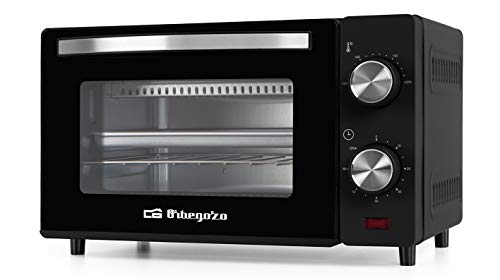 Orbegozo HO 980 - Horno eléctrico, 10 litros de capacidad, calor superior e inferior, temporizador, regulador de temperatura hasta 230°, 650 W, color negro Orbegozo HO 980 - Horno eléctrico, 10 litros de capacidad, calor superior e inferior, temporizador, regulador de temperatura hasta 230°, 650 W, color negro