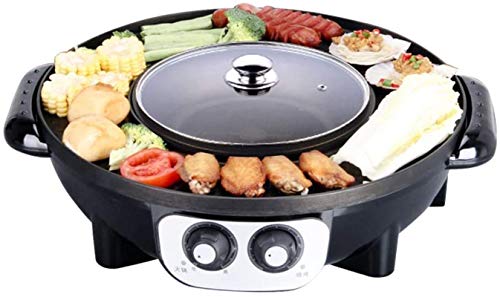 Parrilla eléctrica portátil, Barbacoa coreana eléctrica Parrilla caliente, parrilla y fondue sin humo y ollas de cocina sin humo y sin palo, olla eléctrica, barbacoa eléctrica, bandeja de hornear eléc Parrilla eléctrica portátil, Barbacoa coreana eléctrica Parrilla caliente, parrilla y fondue sin humo y ollas de cocina sin humo y sin palo, olla eléctrica, barbacoa eléctrica, bandeja de hornear eléc