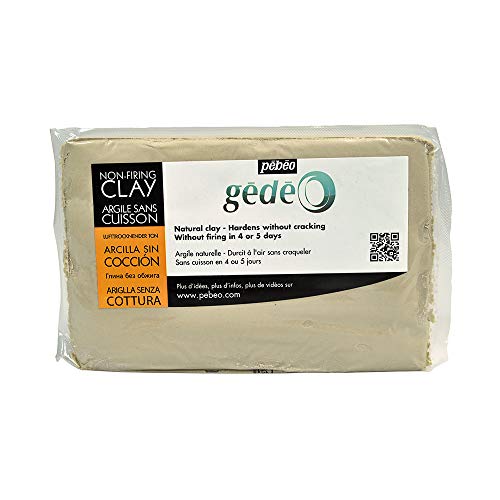 Pébéo 766302 Modelado Arcilla sin cocción Bianca, Pan de 1,5 kg Pébéo 766302 Modelado Arcilla sin cocción Bianca, Pan de 1,5 kg