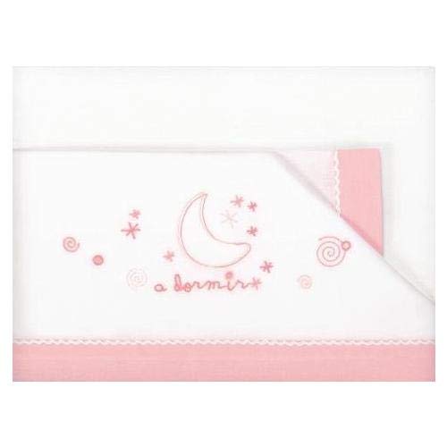 Pirulos A Dormir Juego de Sábanas 100% Algodón para Mini Cuna de 50x80 cm/Juego de Sábanas Set, Color Rosa Pirulos A Dormir Juego de Sábanas 100% Algodón para Mini Cuna de 50x80 cm/Juego de Sábanas Set, Color Rosa