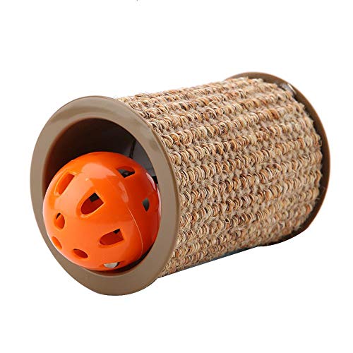 Poste rascador para Gatos Rodillo rascador para Gatos con Bola, Juguete para Gatos, Rodillo rascador para Gatos, Poste para Gatos de 8 x 10,3 cm para el hogar en Interiores Poste rascador para Gatos Rodillo rascador para Gatos con Bola, Juguete para Gatos, Rodillo rascador para Gatos, Poste para Gatos de 8 x 10,3 cm para el hogar en Interiores