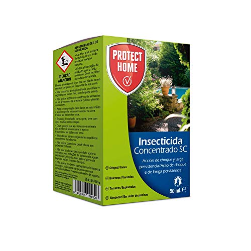 Protect Home - Insecticida Concentrado SC para el Control de Hormigas en Exteriores , Acción de Choque y Larga Persistencia, 50 ml, 12 x 7 x 3 cm, Verde Agua