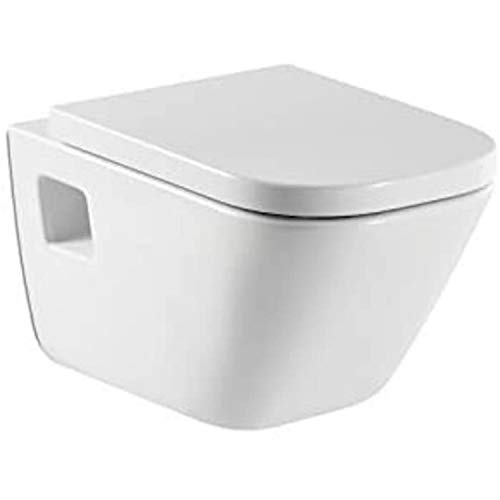 Roca A346477000 - Inodoro porcelana suspendido, colección The Gap, color blanco (asiento y tapa no incluido) Roca A346477000 - Inodoro porcelana suspendido, colección The Gap, color blanco (asiento y tapa no incluido)