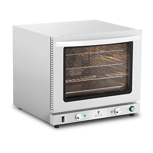 Royal Catering Horno De Convección Profesional Para Hostelería RCCO-3.0 (Temporizador de 0 a 120 min, 65-250 °C, 2.800 W, 3 rejillas y una bandeja incluidas) Royal Catering Horno De Convección Profesional Para Hostelería RCCO-3.0 (Temporizador de 0 a 120 min, 65-250 °C, 2.800 W, 3 rejillas y una bandeja incluidas)