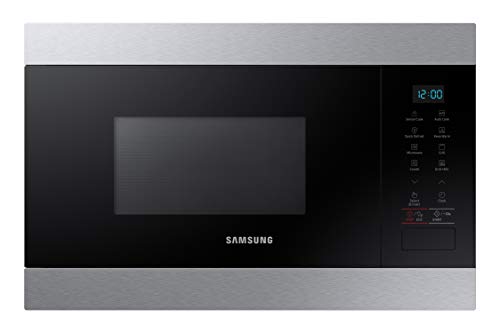 SAMSUNG MG22M8074CT Microondas de Integración, 22 Litros, 850W/1100W, Color inox