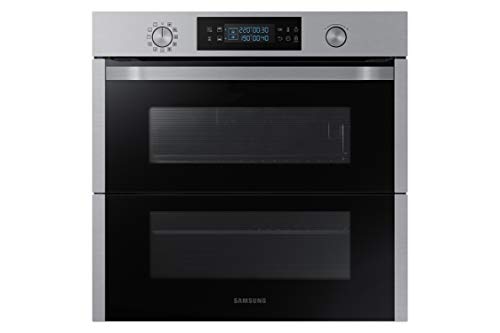 SAMSUNG NV75N5671RS/EC - Horno Estándar Pirolítico Dual Cook Flex, 75 Litros, Color Acero Inoxidable