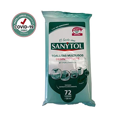 Sanytol Desinfectantes Multiusos - X 30 Toallitas, 1