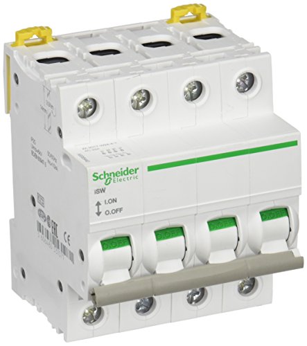 Schneider Electric A9S65440 iSW Interruptor en Carga, 4P, 40A, 240V, 73mm x 72mm x 85mm, Blanco