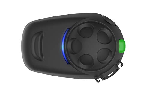 Sena SMH5-MC-01 Multicom Auricular e intercomunicador Bluetooth con Kit de Montaje rápido, Negro