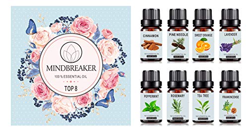Set de aceites esenciales de aromaterapia orgánica - TOP8 Difusores de aceite, incienso, lavanda, árbol de té, naranja dulce, menta, canela, aguja de pino, romero para el hogar, oficina, sueño, yoga Set de aceites esenciales de aromaterapia orgánica - TOP8 Difusores de aceite, incienso, lavanda, árbol de té, naranja dulce, menta, canela, aguja de pino, romero para el hogar, oficina, sueño, yoga